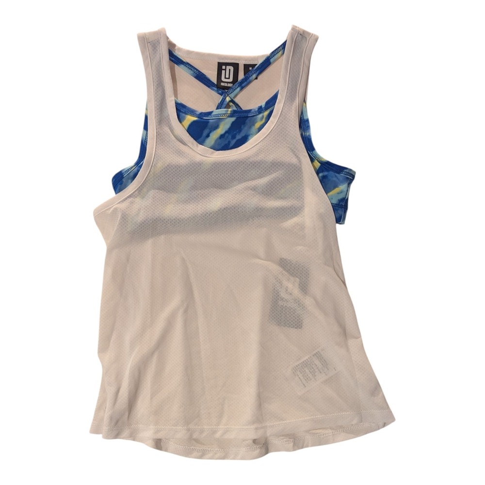 BBC-3 ID Ideology Big Girls Breezy Knit Waves Layered Look Tank Top Size M